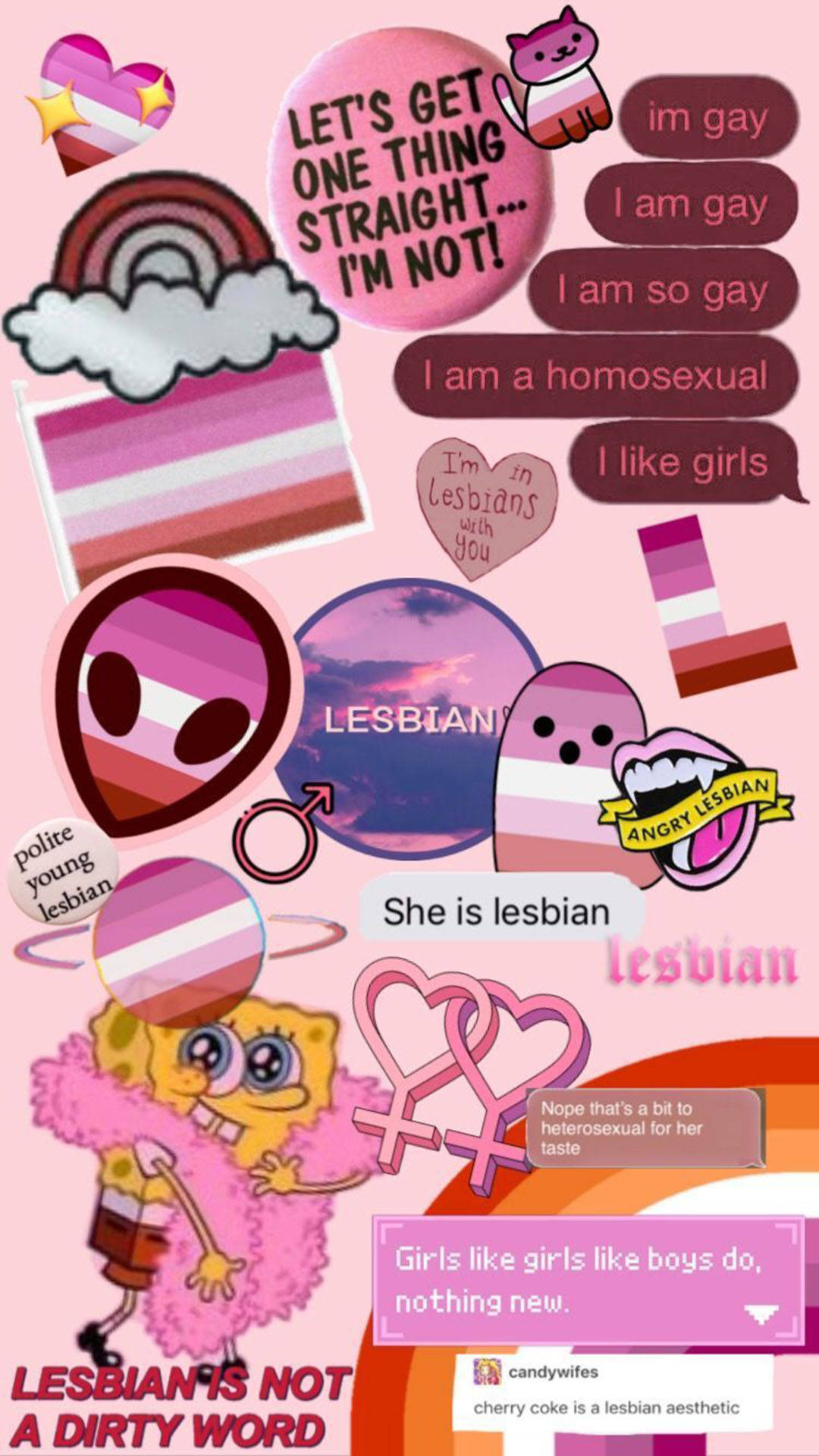 Cartoon Icons Lesbian Aesthetic