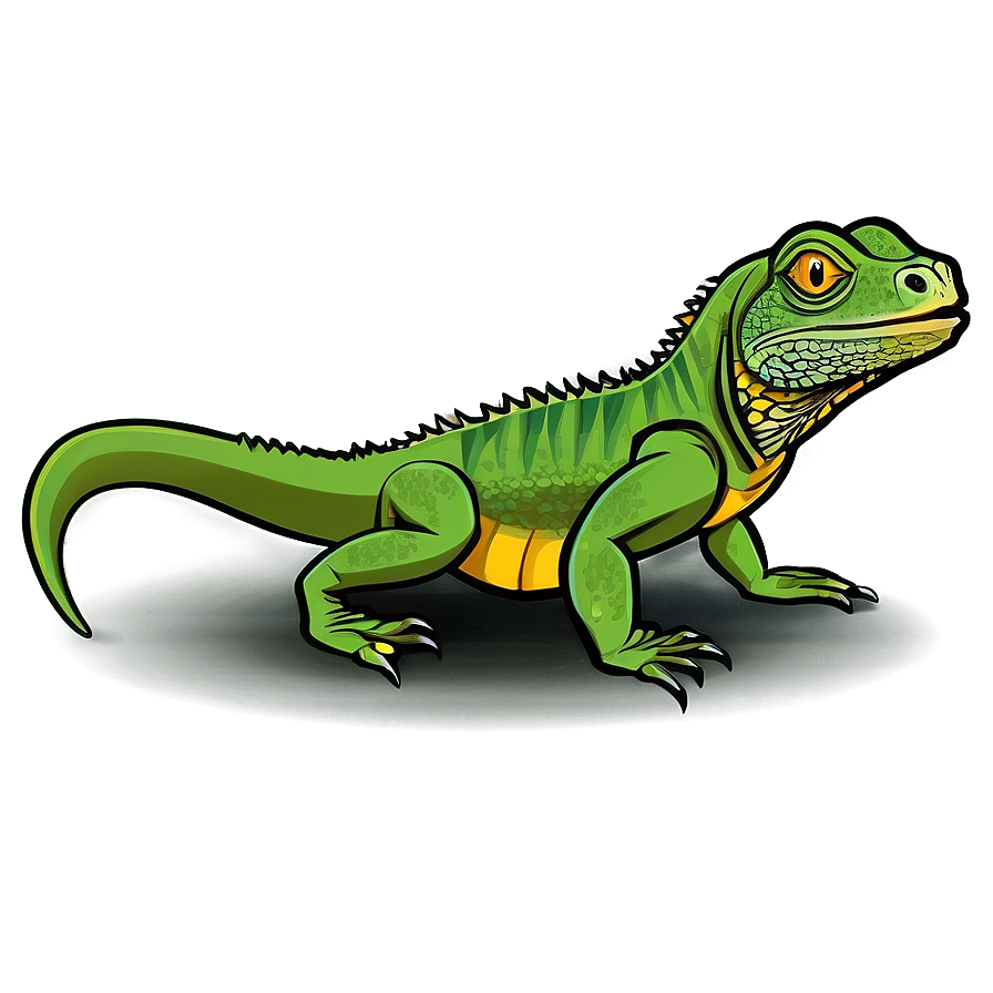 Download Cartoon Iguana Png Pfi35 | Wallpapers.com