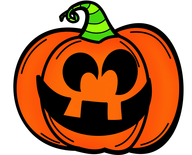 Cartoon Jack O Lantern Face.png PNG