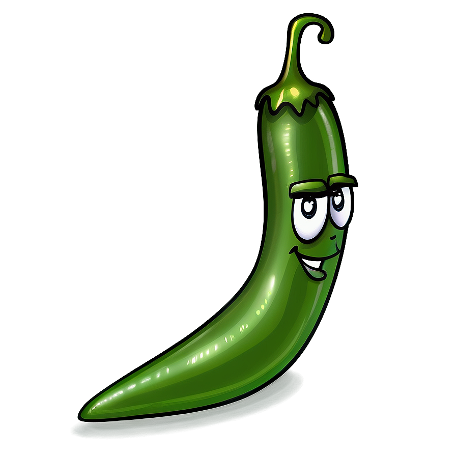 Cartoon Jalapeno Character Png Wpn37 PNG