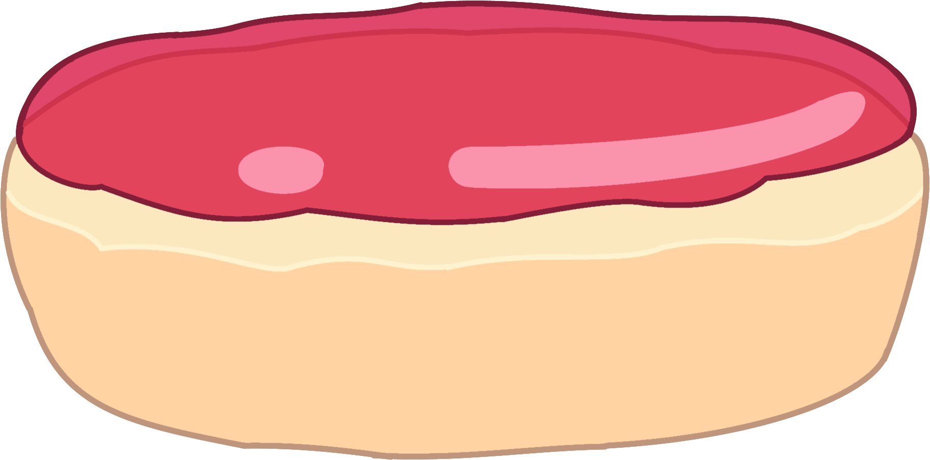 Cartoon Jam Tart PNG
