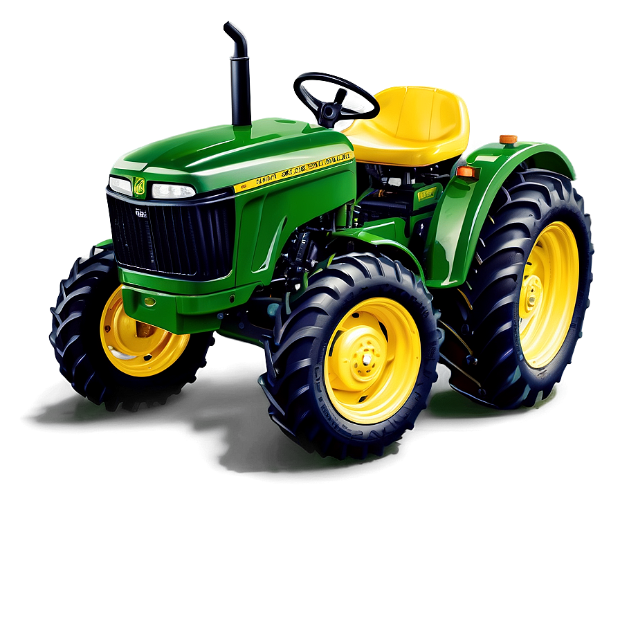 Cartoon John Deere Tractor Image Png 06262024 PNG