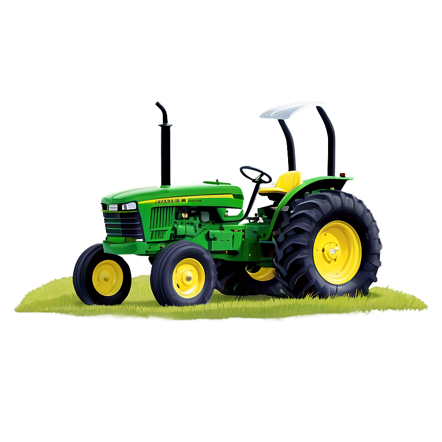 Cartoon John Deere Tractor Image Png Frj PNG