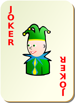 Cartoon Joker Playing Card PNG