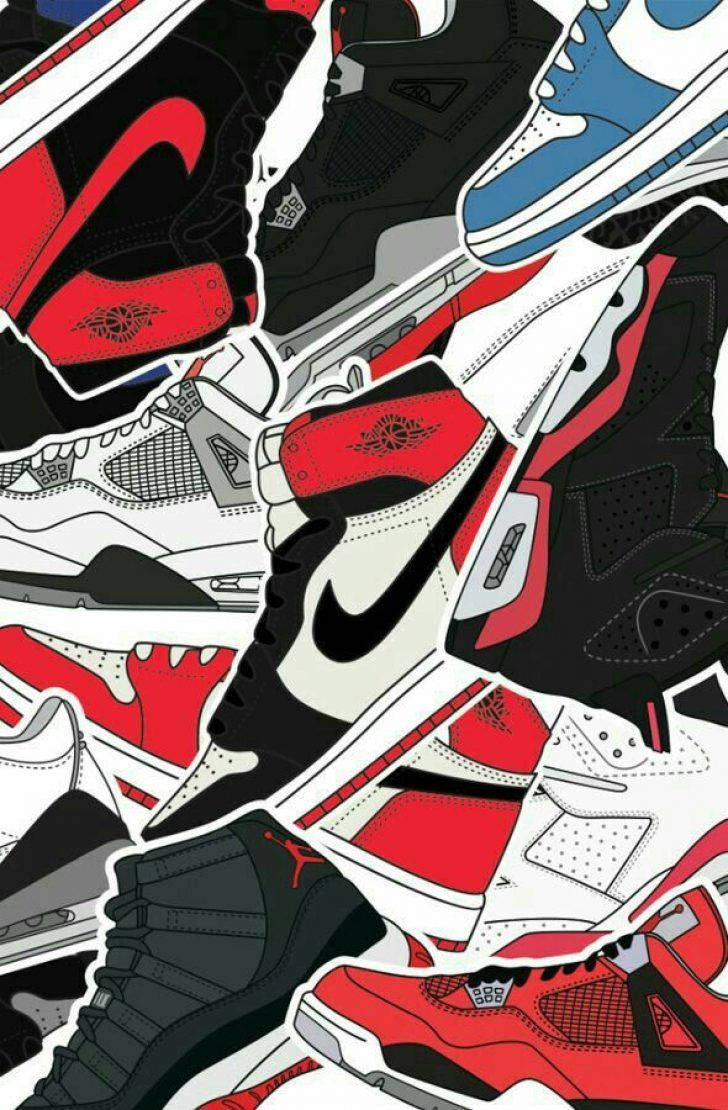 Cartoon Jordan Shoes Various Editions