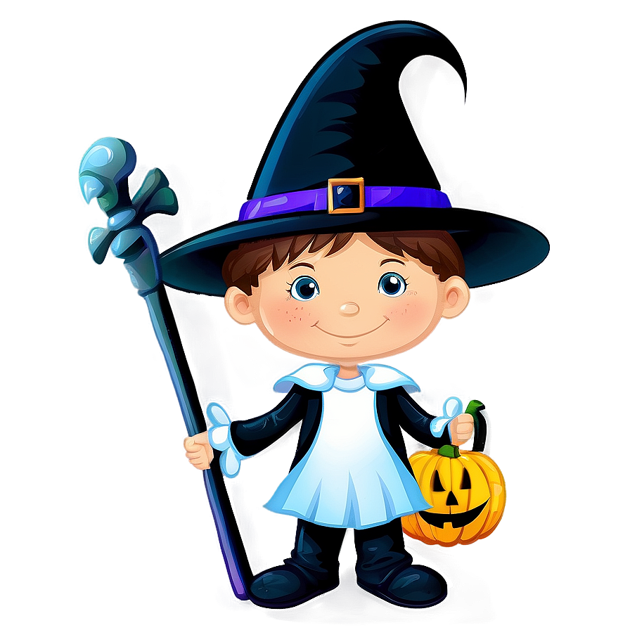 Cartoon Kid In Halloween Costume Png Bwy33 PNG