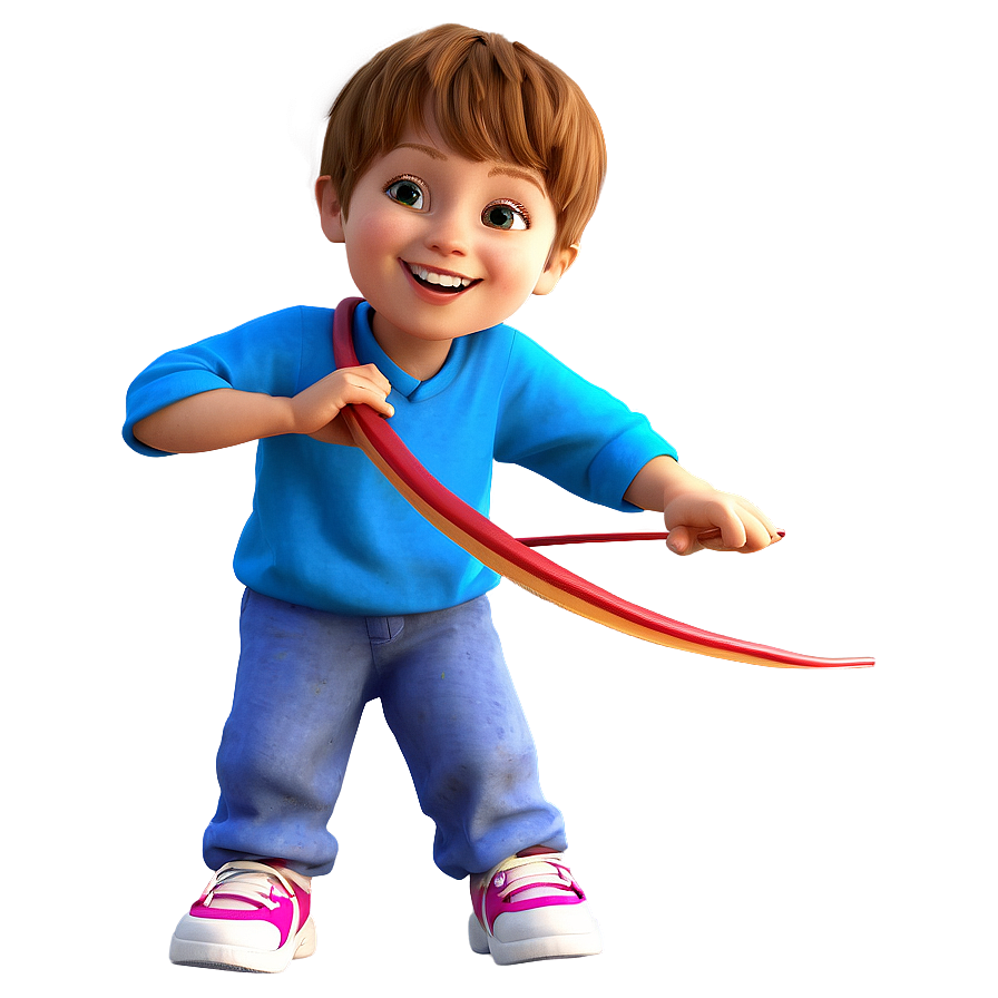 Cartoon Kid With Sling Shot Png Pqr PNG