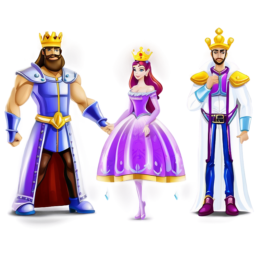 Cartoon King And Queen Png Rmb79 PNG