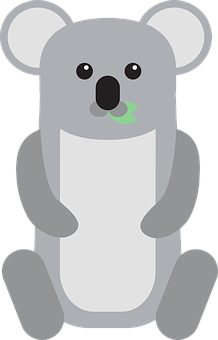 Cartoon Koalawith Pacifier PNG