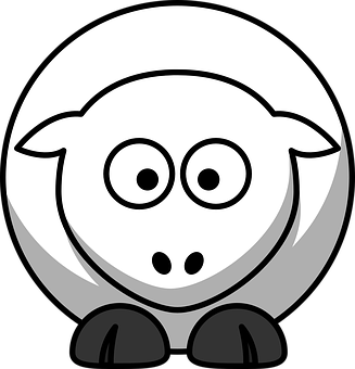 Cartoon Lamb Icon PNG