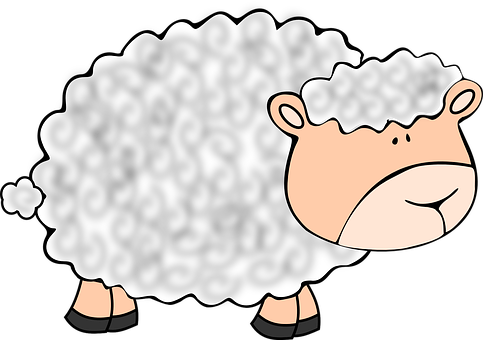 Cartoon Lamb Illustration PNG