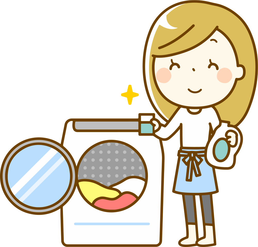 Cartoon Laundry Day PNG