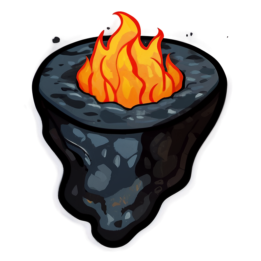 Cartoon Lava Fire Png Kip12 PNG