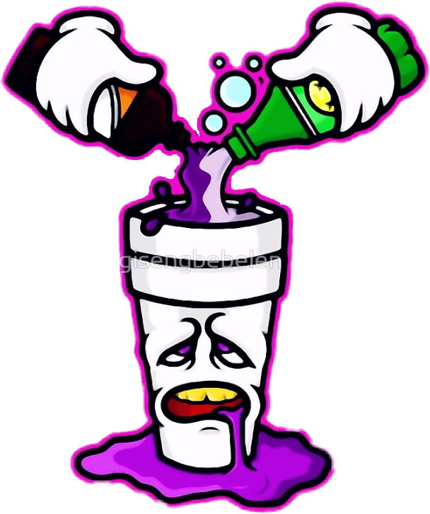 Cartoon Lean Cup Artwork PNG