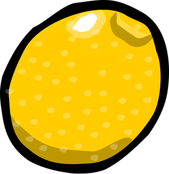 Cartoon Lemon Illustration PNG