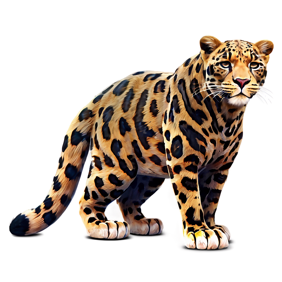 Cartoon Leopard Character Png Xbw57 PNG