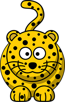 Cartoon Leopard Graphic PNG