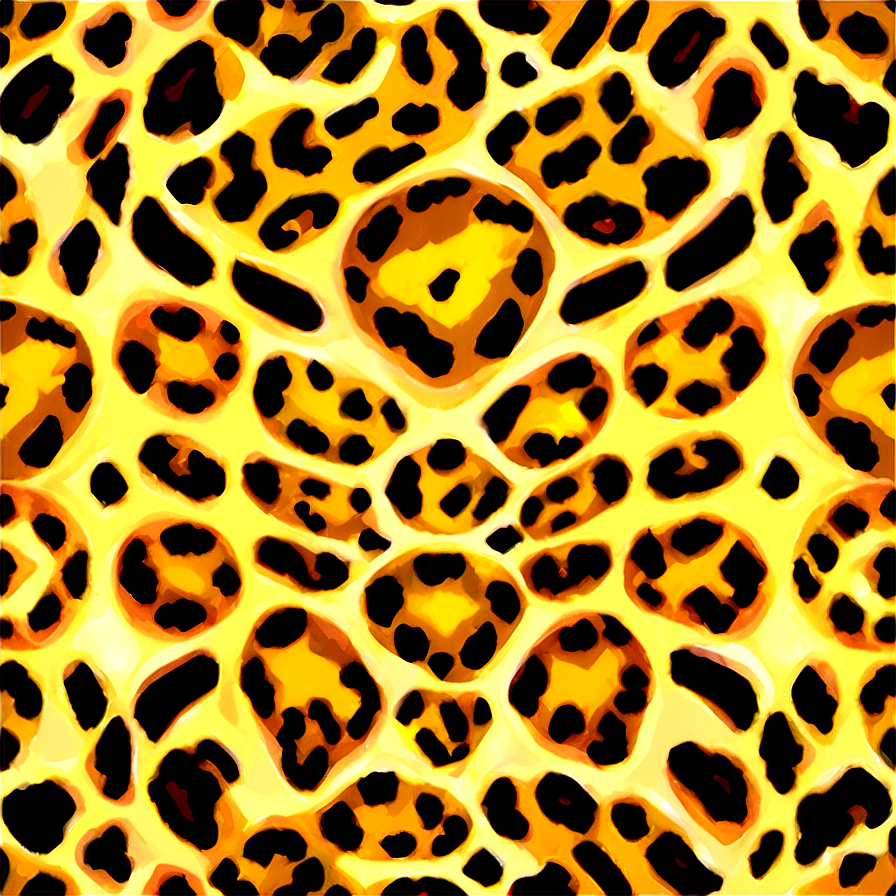 Cartoon Leopard Pattern Png 96 PNG