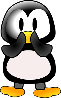 Cartoon Linux Penguin Graphic PNG