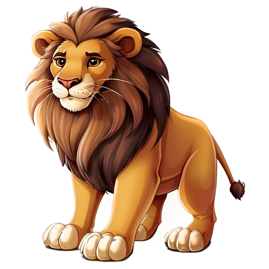 Cartoon Lion Cute Png 05032024 PNG