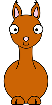 Cartoon Llama Character PNG