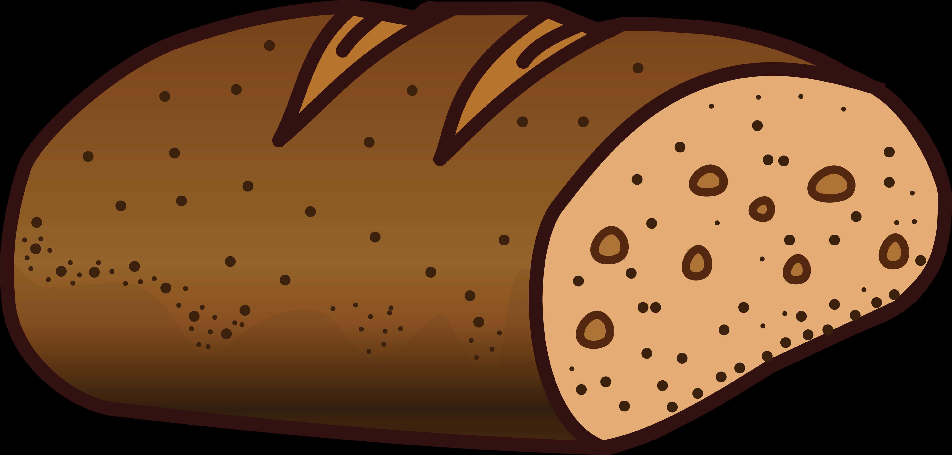 Cartoon Loafof Bread PNG