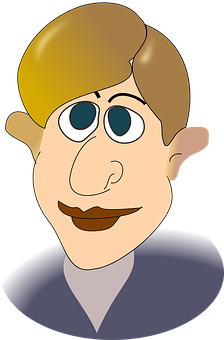 Cartoon Man Portrait PNG