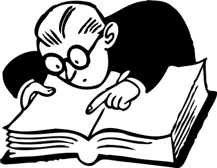 Cartoon Man Reading Newspaper PNG