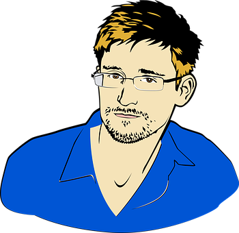 Cartoon Manin Blue Shirt PNG