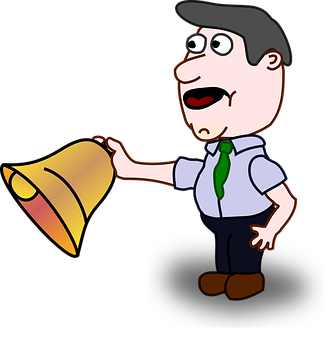 Cartoon Manwith Megaphone PNG