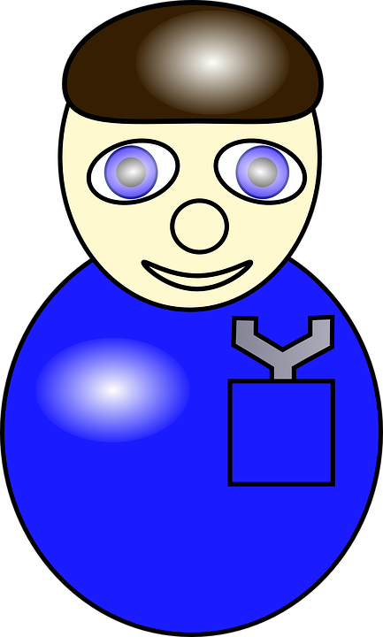 Cartoon Mechanic Character PNG