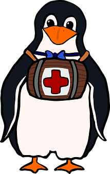 Cartoon Medic Penguin PNG