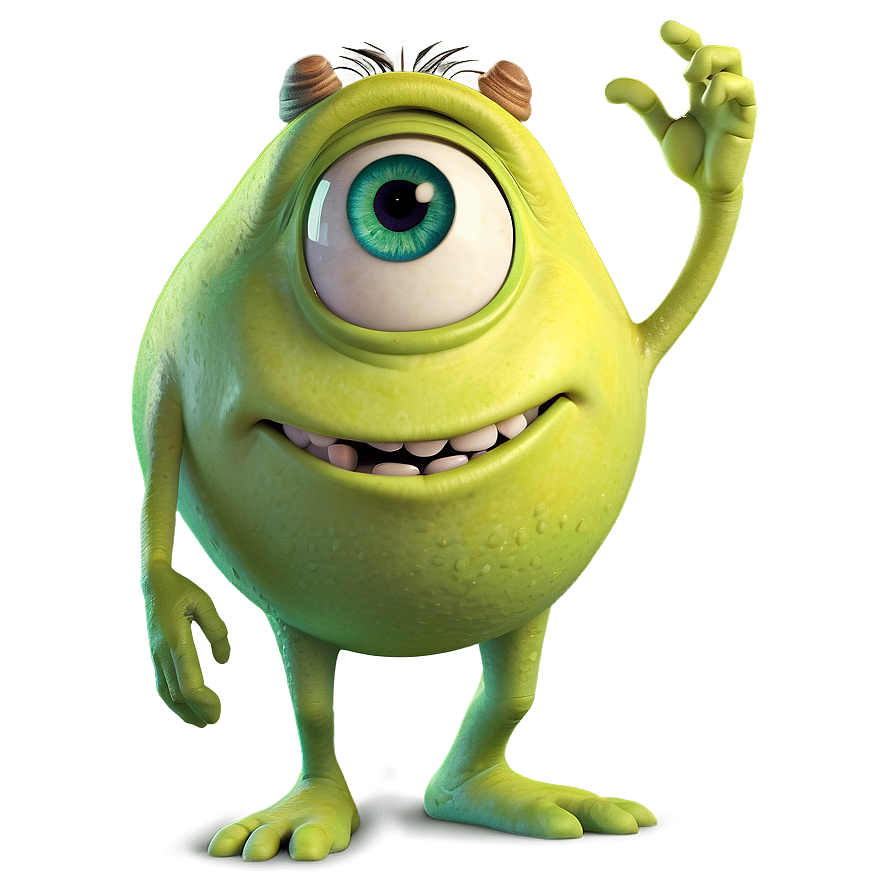 Download Cartoon Mike Wazowski Png Gyo59 | Wallpapers.com