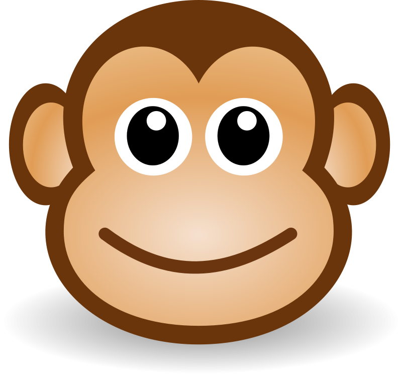 Cartoon Monkey Face Emoji PNG