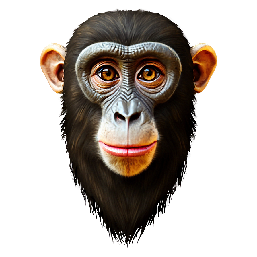 Cartoon Monkey Face Png 06272024 PNG