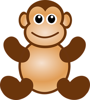 Cartoon Monkey Graphic PNG