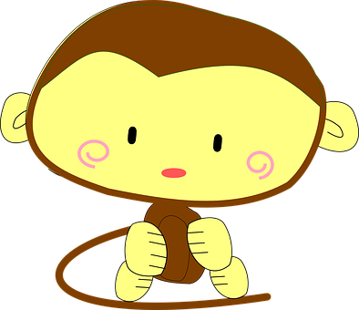 Cartoon Monkey Graphic PNG