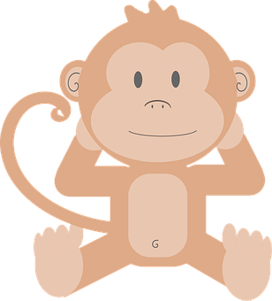 Cartoon Monkey Graphic PNG