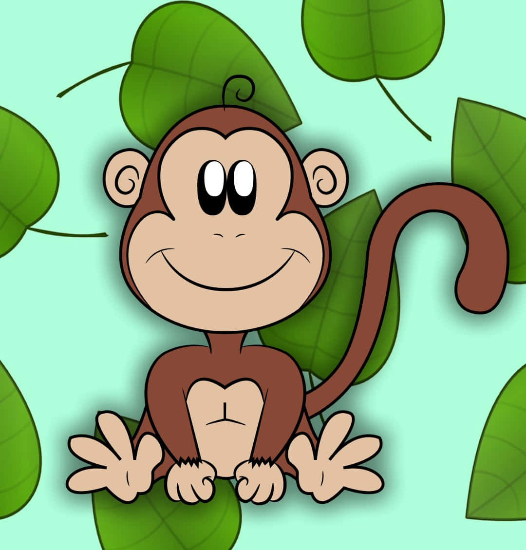 Cartoon Monkey Billeder 1080 X 1129