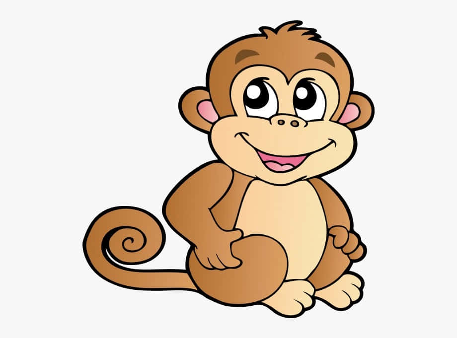 A Mischievous Cartoon Monkey