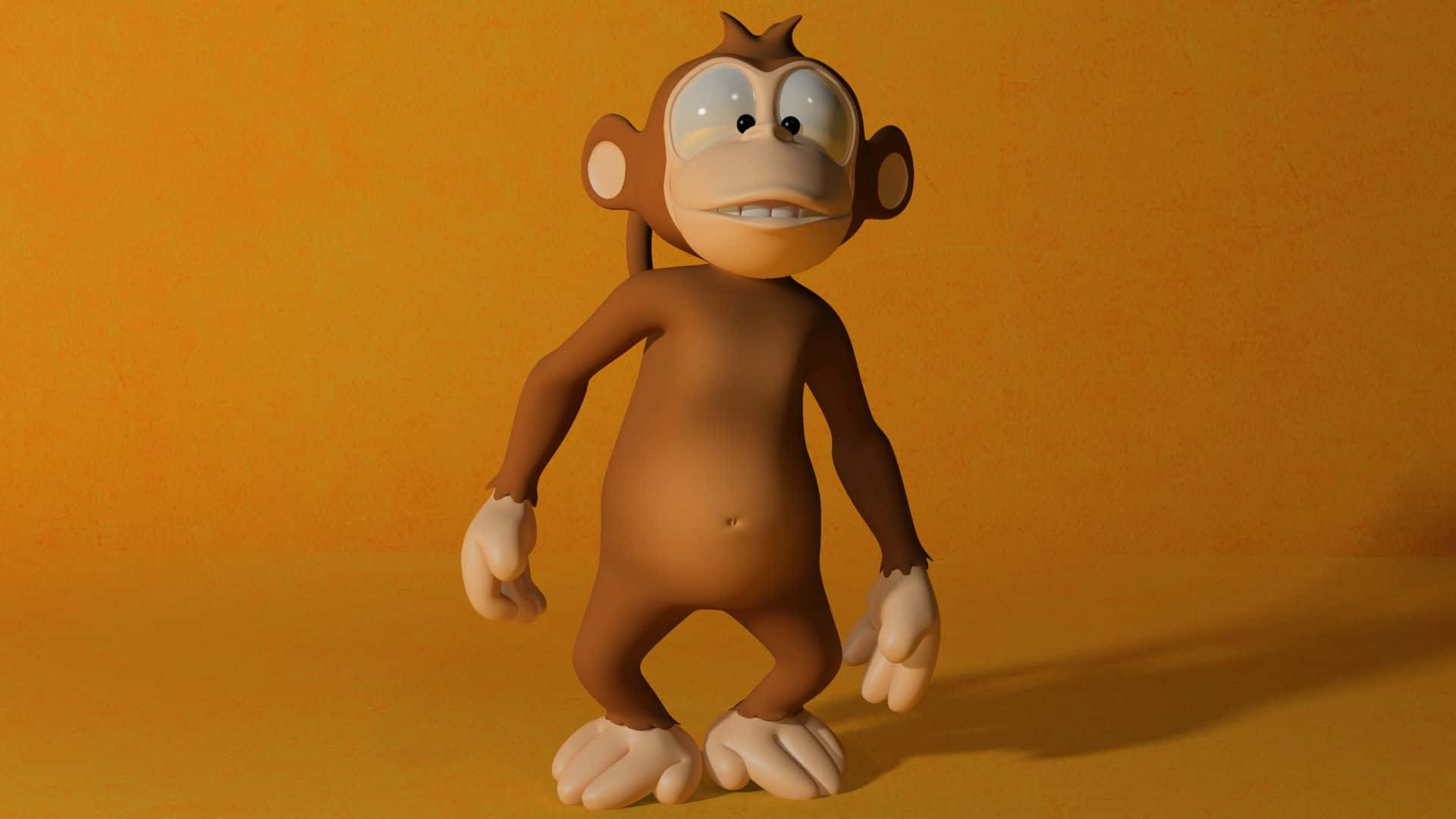 Fun-loving Cartoon Monkey