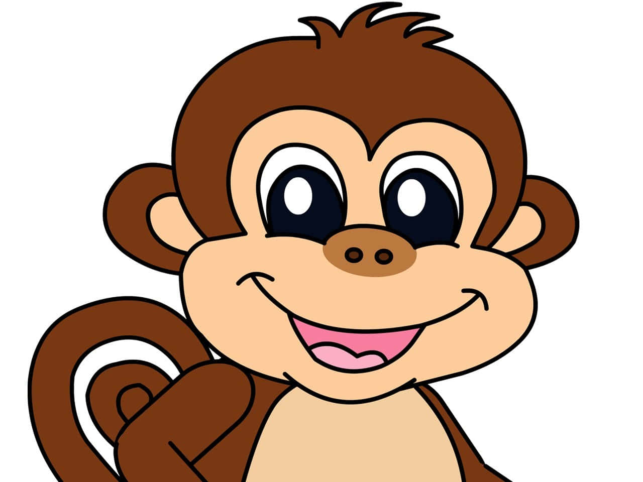 This cartoon monkey is living its best life!