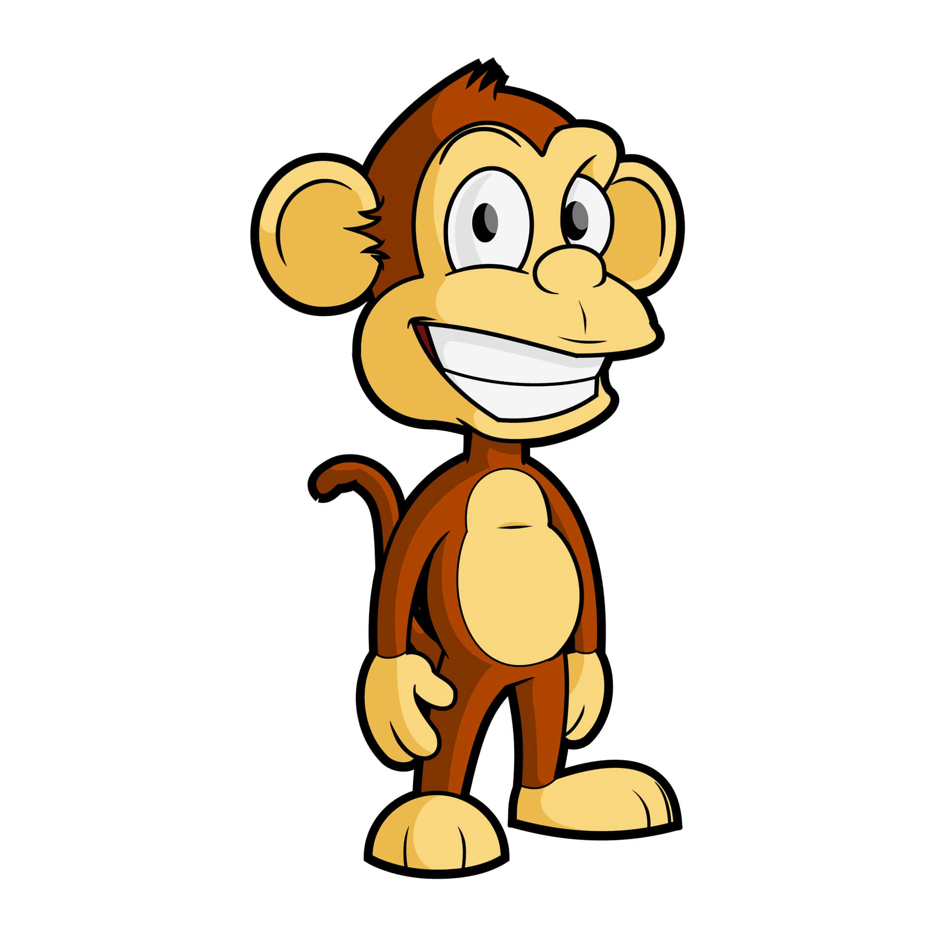 Cartoon Monkey Billeder 3000 X 3000