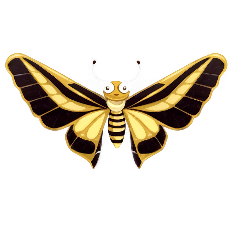 Cartoon Moth Character Png 05242024 PNG