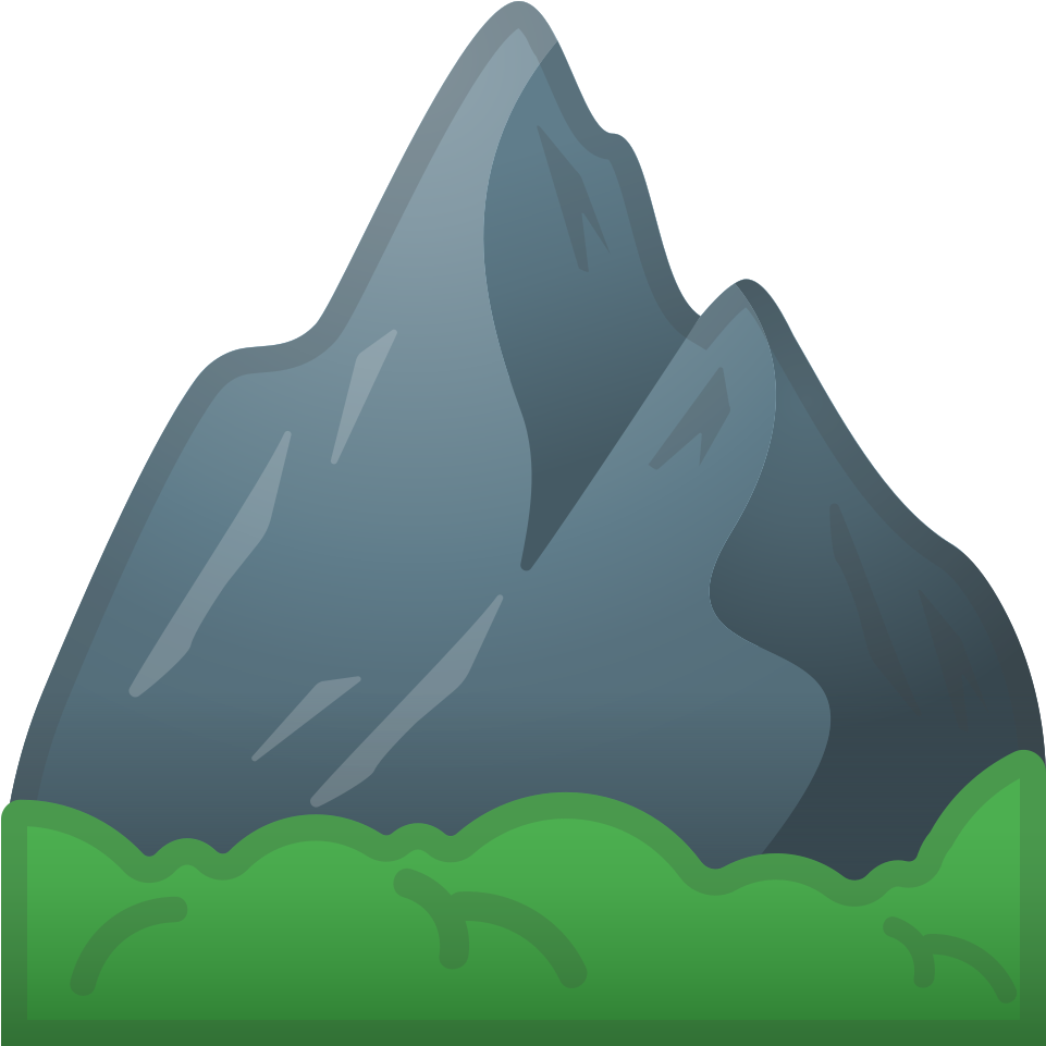 Cartoon Mountain Peak PNG