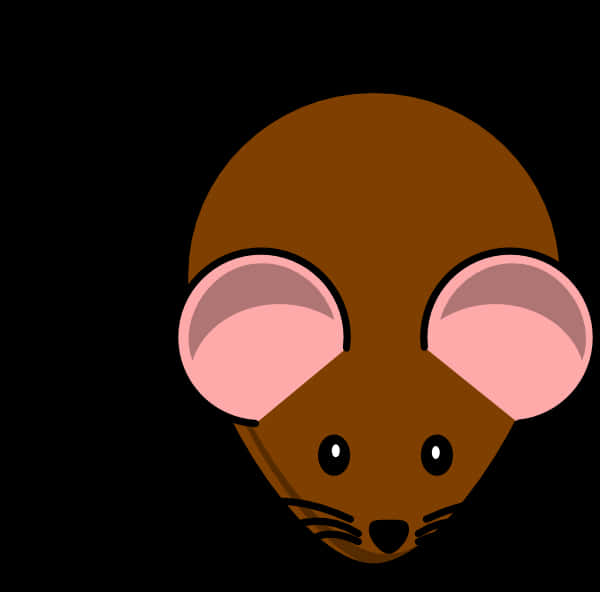 Cartoon Mouse Head Vector PNG