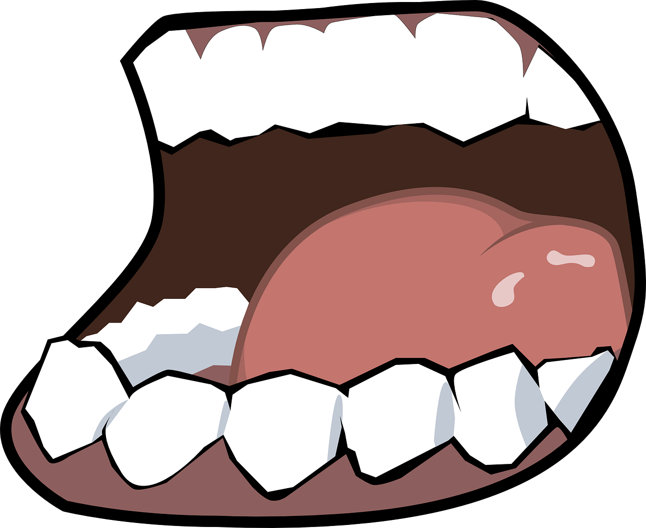 Cartoon Mouthand Tongue PNG