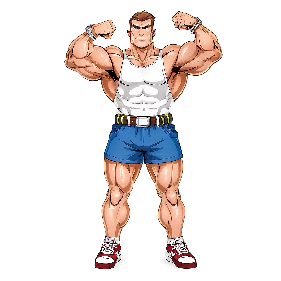 Cartoon Muscle Man Png Xhg PNG