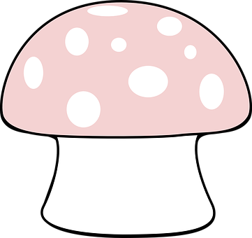 Cartoon Mushroom Illustration PNG