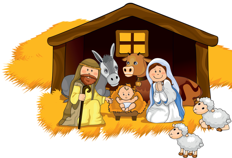 Download Cartoon Nativity Scene | Wallpapers.com